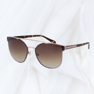 NEW! Balmain Double Bridge Aviator Sunglasses in Lilac